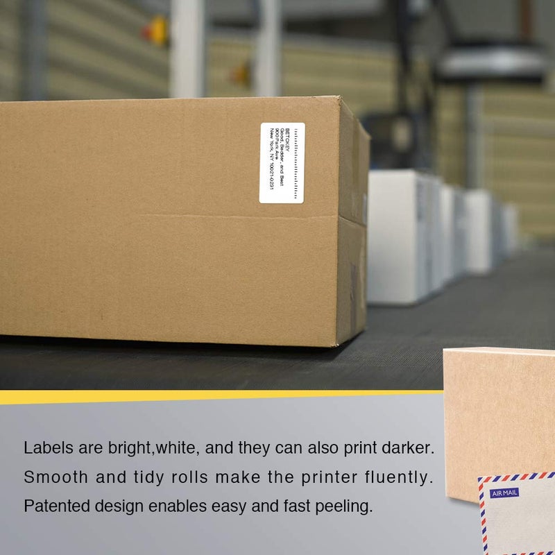 BETCKEY - 2.25" x 1.25" (57 mm x 32 mm) UPC Barcode & Multipurpose Labels Compatible with Zebra & Rollo Label Printer,Premium Adhesive & Perforated [2 Rolls, 2000 Labels] - Image 5